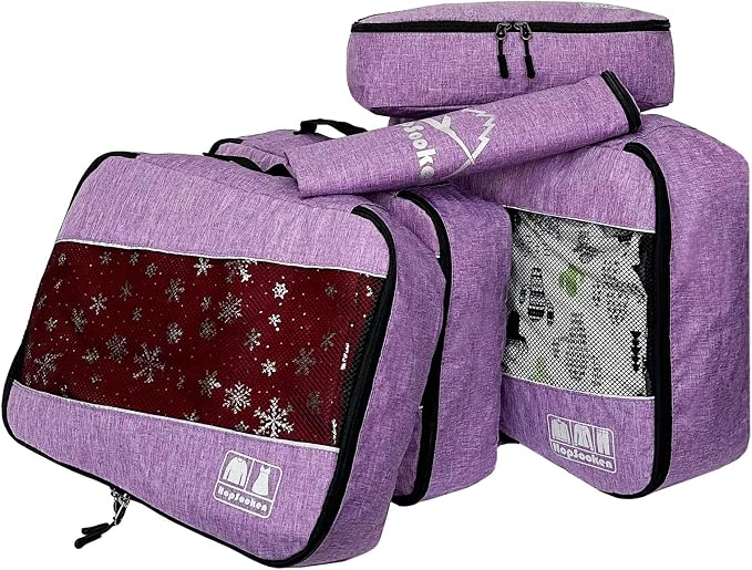 5 Set Packing Cubes for Travel Large Suitcase Luggage Organizer Bags Travel - Image 2