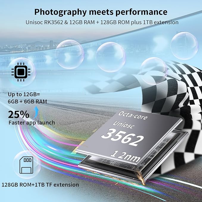 Android 14 Tablet with Keyboard, 12GB RAM, 128GB Storage, 1TB Expandable - Image 6