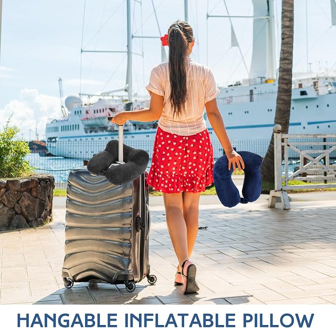 Sintuff 2 Pack Inflatable Travel Pillow - Image 6