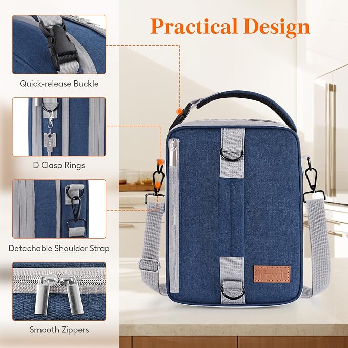 Lifewit Insulated Lunch Box for Men, Expandable Cooler Bag, Freezable Lunch Bag - Image 6