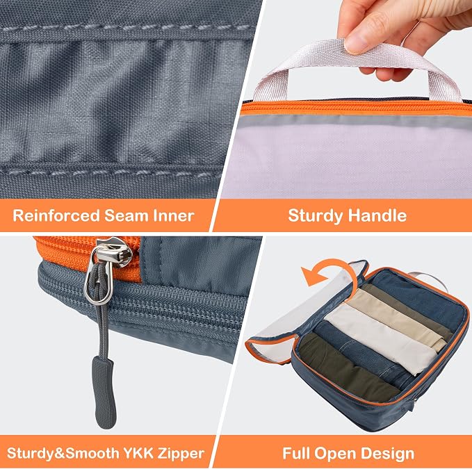 Cipway Compression Packing Cubes, See Through Mesh Luggage Organizer Bags - Image 6