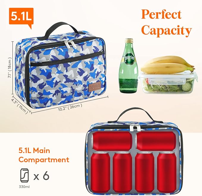Lifewit Freezable Lunch Box, Insulated Reusable Lunch Bag - Image 3