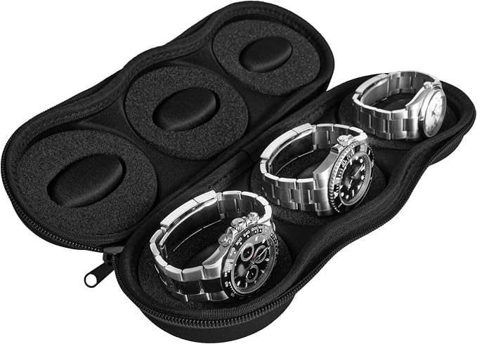 Triple Watch Travel Case Storage Organizer - Image 2