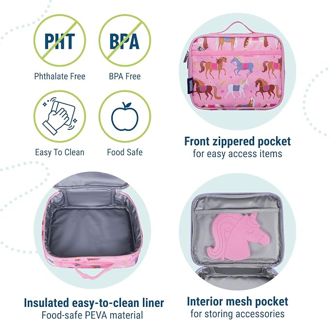 Wildkin Kids Insulated Lunch Box – Durable and Reusable - Image 4