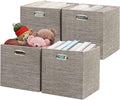 Posprica Storage Bins, 11×11 Foldable Storage Cubes Boxes Container Closet by Posprica