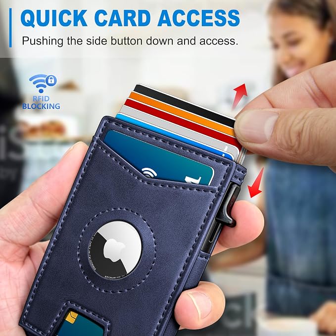 Airtag Wallet for Men, with Money Clip Gift Boxed, Slim Front Pocket Wallet - Image 5