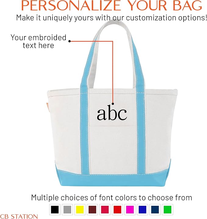 CB STATION Medium Classic Canvas Tote Bag - Image 5