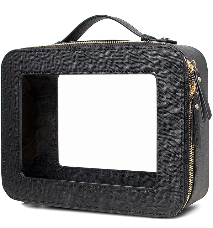 LETGO Clear Makeup Bags, TSA Approved Toiletry Bag by LETGO