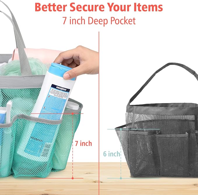 F-color Mesh Shower Caddy Portable - Image 6