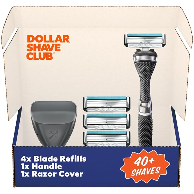 Dollar Shave Club | Travel Shave Set | 4 Swift Rinse Refill Cartridges by DollarShaveClub