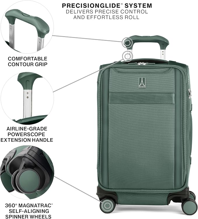 Travelpro VersaPack+ Lightweight Softside Expandable Carry on Luggage, 8 - Image 2