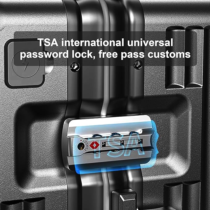 Zipperless Luggage, Polycarbonate Aluminum Hard Shell, Expandable Carry-On - Image 5