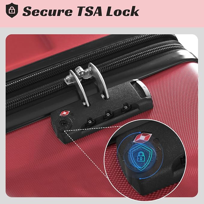 Merax 28 Inch Checked-Large Luggage - Image 5