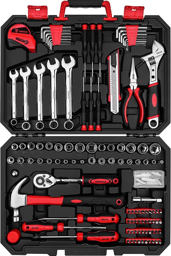 DEKOPRO Tool Set:158 Piece Home Tool Kit, Household Basic Repair Tool Set Comes - Image 8
