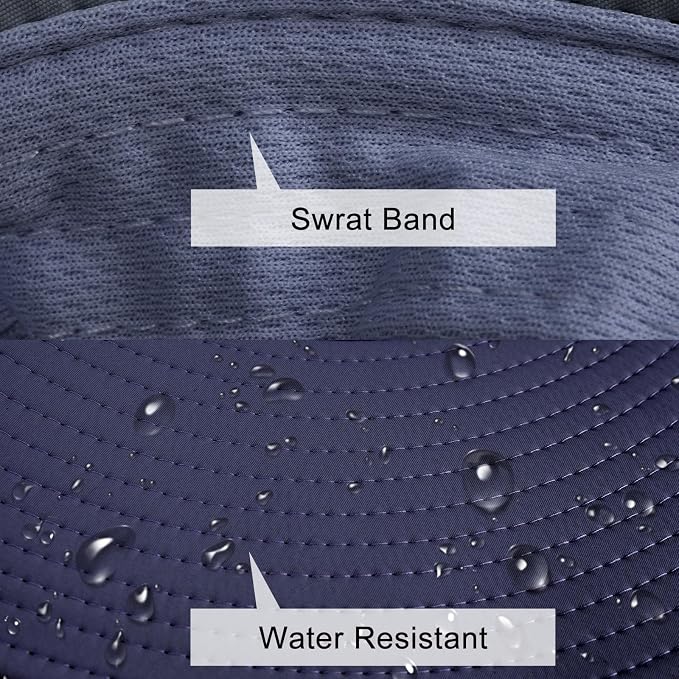 Sun Hats for Men Women Fishing Hat UPF 50+ Breathable Wide Brim Summer UV - Image 5