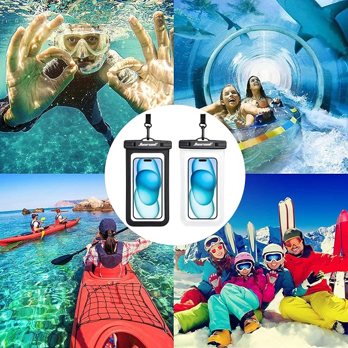 Hiearcool Universal Waterproof Phone Pouch, Underwater Dry Bag - Image 7