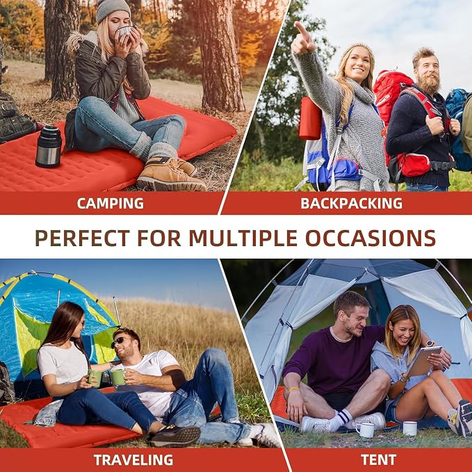 Camping Sleeping Pad, Extra Thick 5 Inch Camping Mat - Image 7