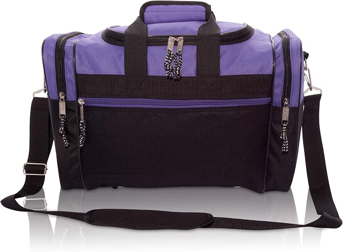 DALIX 17" Blank Duffle Bag Duffel Bag Travel Size Sports Durable Gym Bag - Image 2