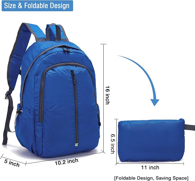 YZAOLL 25L Lightweight Packable Hiking Backpack Waterproof Hiking Daypack - Image 2