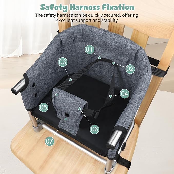 Booster Seat for Dining Table: Portable Toddler Booster Chair - Image 8