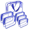 APREUTY Clear Makeup Bags, TSA Approved 6Pcs Cosmetic Makeup Bag Set Clear PVC by WelcometoAPREUTY