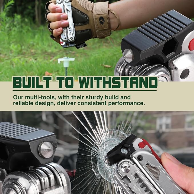 MOSSY OAK Multitool, 19-in-1 Stainless Steel Multi Tool Pliers, Self-locking - Image 3