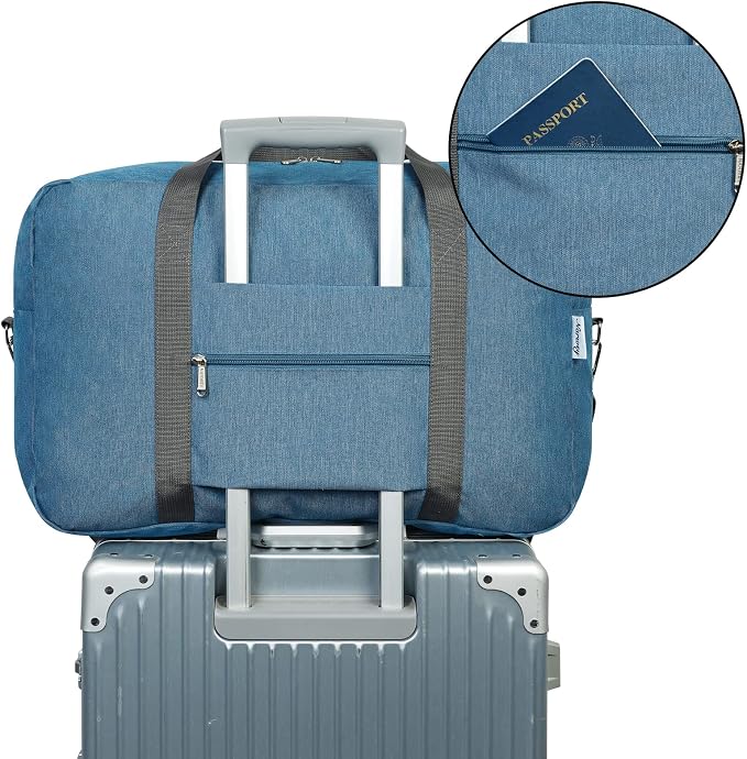 For United Airlines Foldable Carry on Bag 22x14x9 Travel Duffel Bag Packable - Image 5