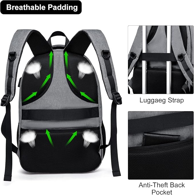Backpack, School Backpacks for Teen Boys & Girls, Student Bookbag Fits 17.3 - Image 5