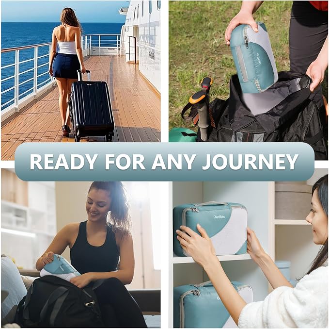 8 Set Packing Cubes for Travel, Gifts for Women Mom, Anti-Tearing Suitcase - Image 7