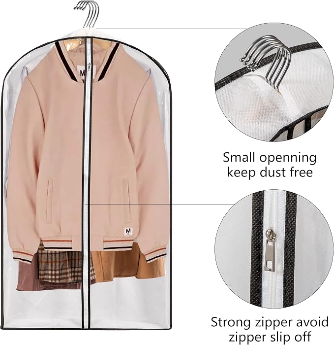 Clear Plastic Hanging Clothes Bags - Image 4