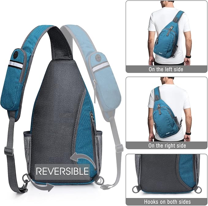 G4Free Sling Bag RFID Blocking Sling Backpack Crossbody Chest Bag Daypack - Image 6