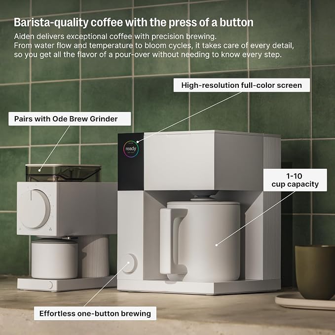 Fellow Aiden Precision Drip Coffee Maker, Thermal Carafe, Perfect Temperature - Image 7