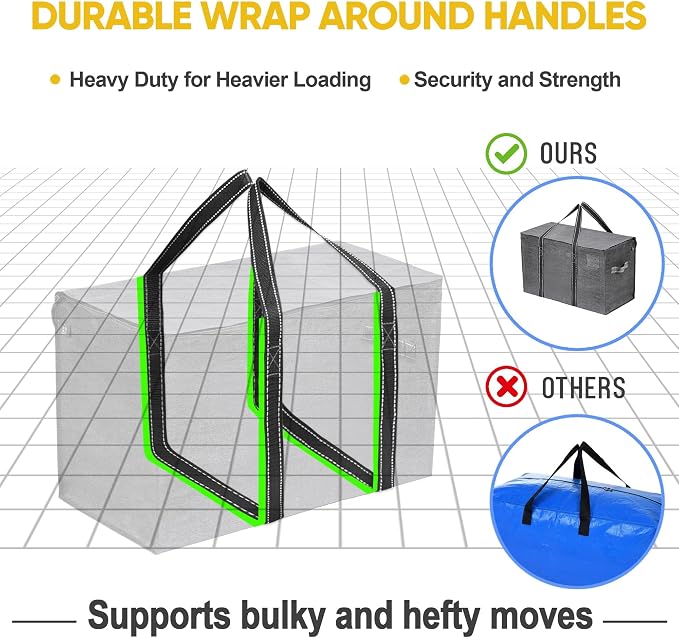 VENO 2 Pack Moving Bags, Heavy Duty, Moving Boxes Alternative, Packing Storage - Image 5