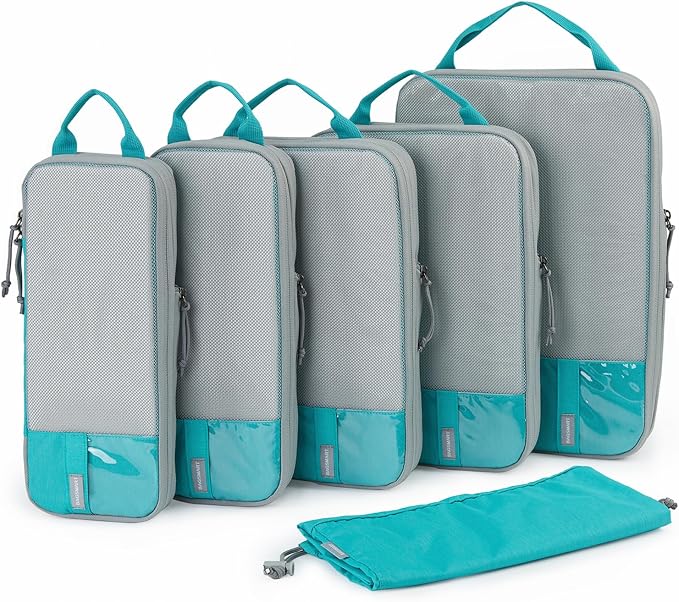 BAGSMART 6 Set Compression Packing Cubes by BAGSMART