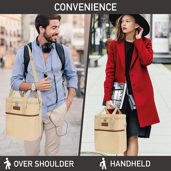 Opux 6 Bottle Carrier Tote | Insulated Padded Cooler Bag - Image 6