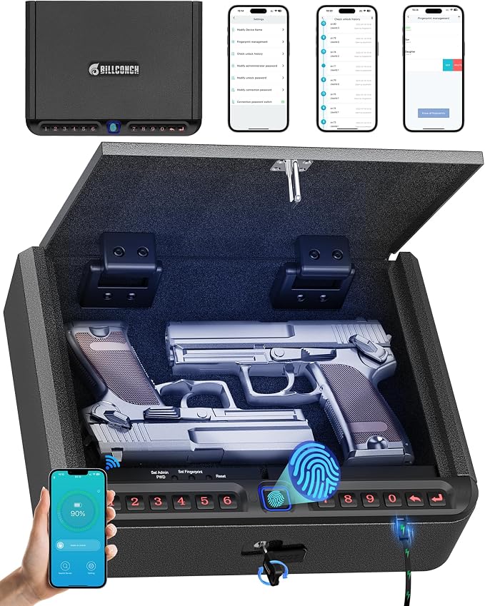 BILLCONCH Gun Safe for Handgun by BILLCONCHSmartGunSafes