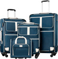 Coolife Luggage 4 Piece Set Suitcase Expandable TSA lock spinner softshell by COOLIFE