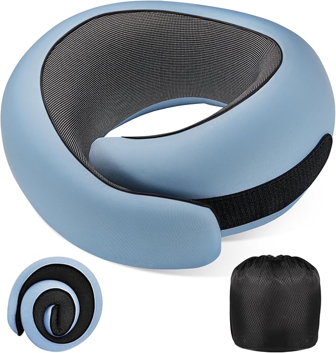 Neck Pillow Airplane, 100% Pure Memory FoamTravel Neck Pillow Travel Neck by 4litamz
