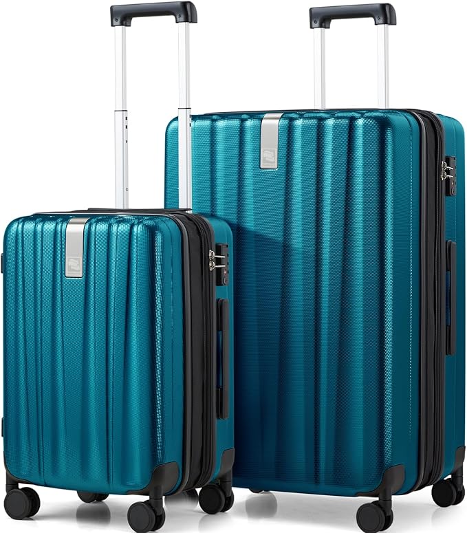 Hanke Expandable Hard Shell Luggage Sets 2 piece Carry on Luggage by Hanke