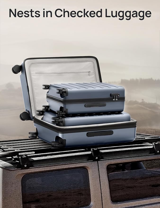 Carry on Luggage 22 X 14 X 9 Airline Approved, 20 Inch Luggage - Image 9