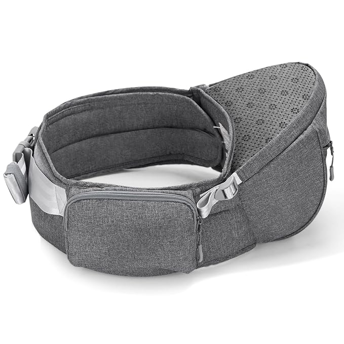 Sunveno Hip Baby Carrier with Seat, Ergonomic Baby Hip Carrier, Front-Facing - Image 4