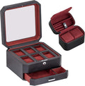 ROTHWELL Gift Set 6 Slot Leather Watch Box and 2 Watch Travel Case by RothwellSanFrancisco