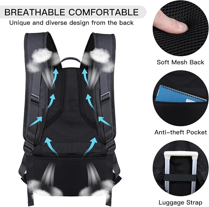 50L Travel Backpack, Extra Large Backpack, Laptop Backpack - Image 4