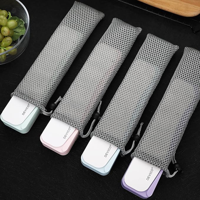 DEVICO Travel Utensils With Case, 18/8 Stainless Steel Camping Utensils - Image 8