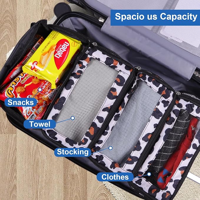 Suitcase Organizer, Travel Luggage Organizer Portable Hanging Travel Shelves - Image 5