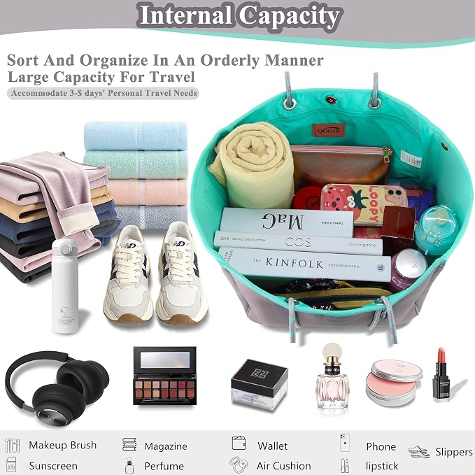 QOGiR Neoprene Multipurpose Beach Bag Tote - Image 3