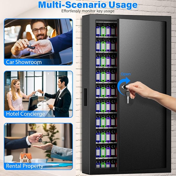 250 Keys Key Lock Box Wall Mount - Image 9