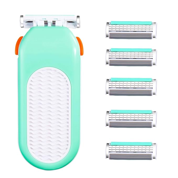 Domon dolly Razors for Women 6 Refills 3 Blades Shaver for Face Legs Bikini area by Tukomios