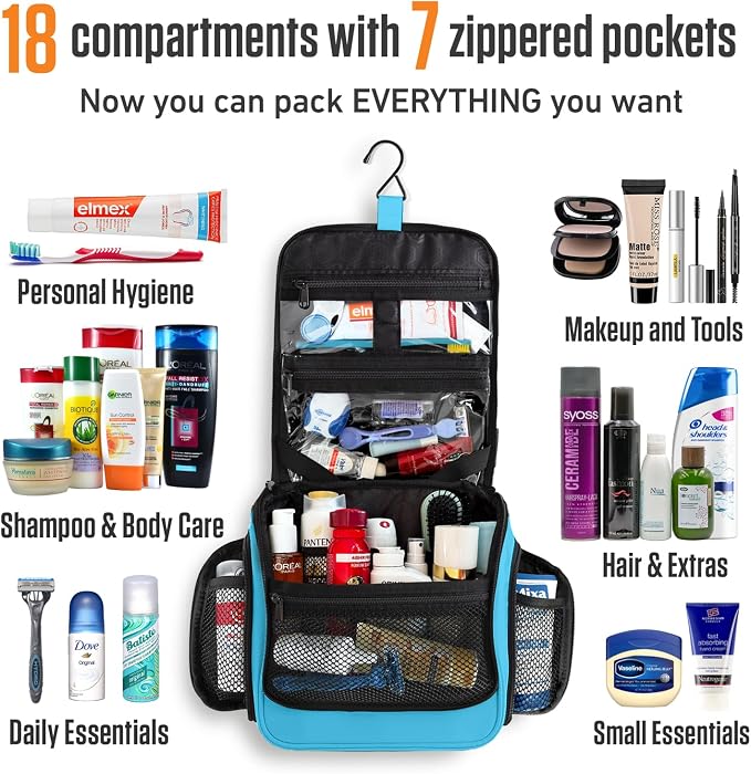 VENTURE 4TH Hanging Travel Toiletry Bag - Image 3