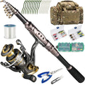 Dr.Fish Fishing Rod and Reel Combos 125-Pieces Telescopic Spinning Pole Reel by DrFish